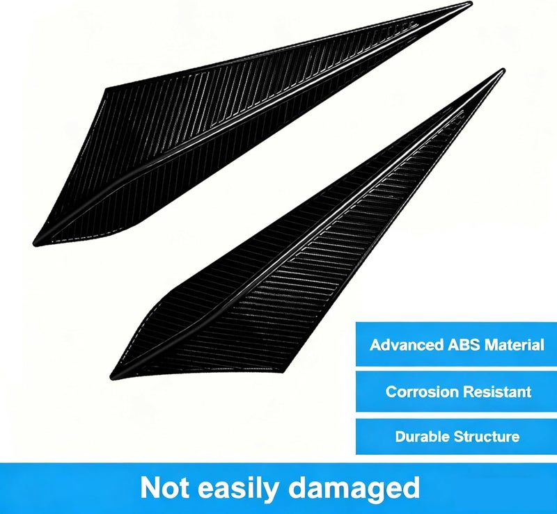 BORUIEN For Toyota Tacoma 2024 2025 2026 Exterior Accessories Front Bumper Side Fog Lamp Light Cover Headlight Trim Frame Grille Decor ABS (Grille Decor-Black) - Image 2